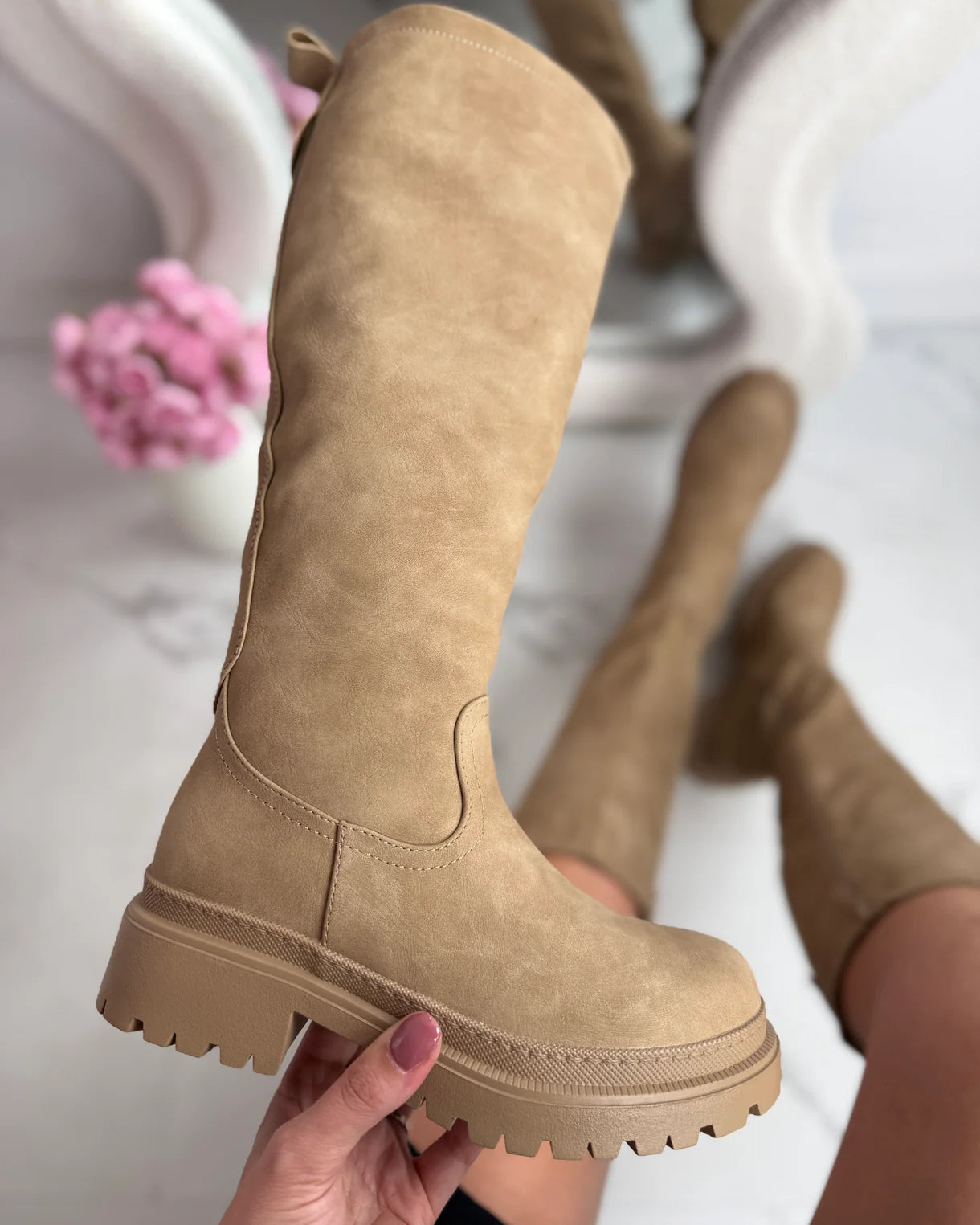 Anetta Black High Boots