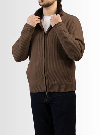 Fur Collar Wool Blouson | Grey