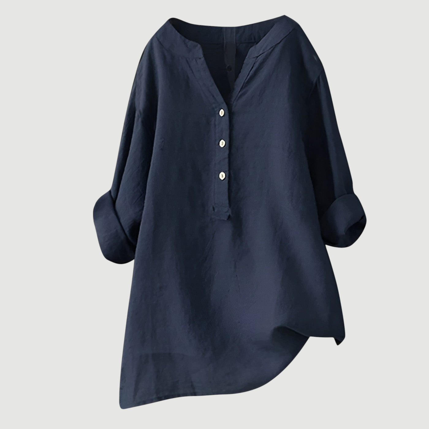 Nordvaro Breathable and comfortable linen shirt with buttons