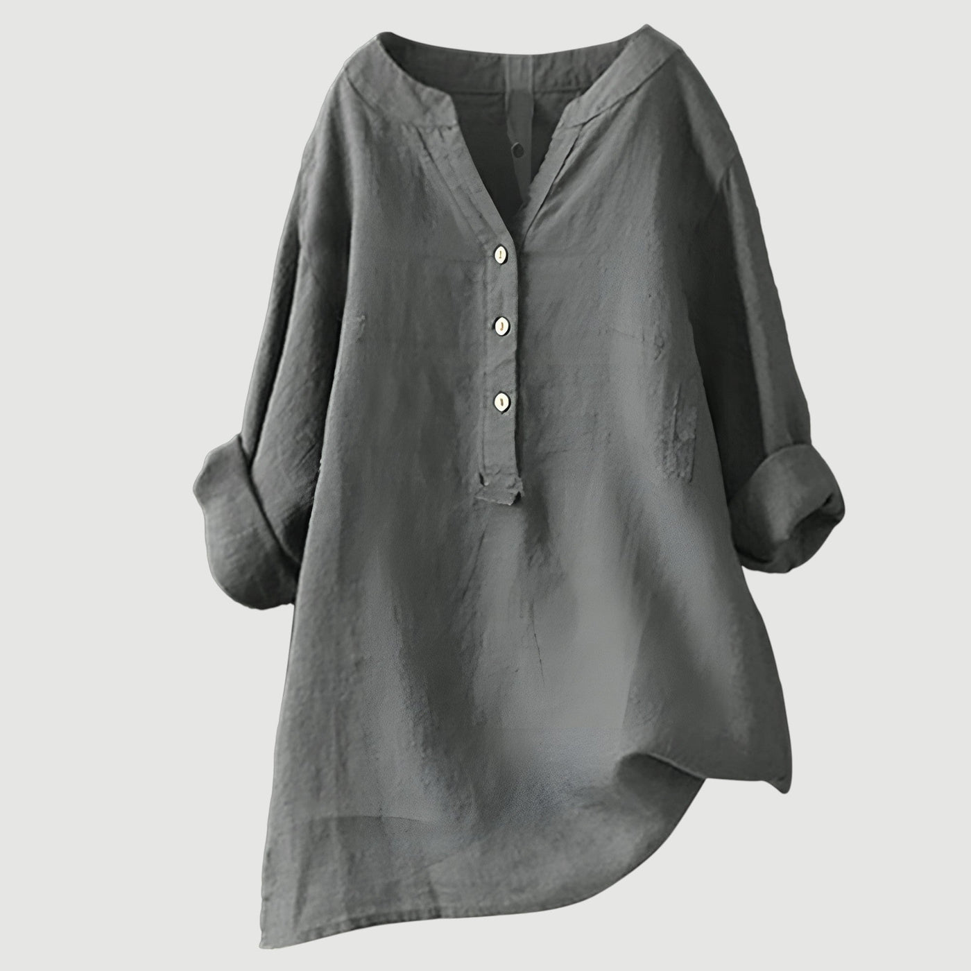 Nordvaro Breathable and comfortable linen shirt with buttons
