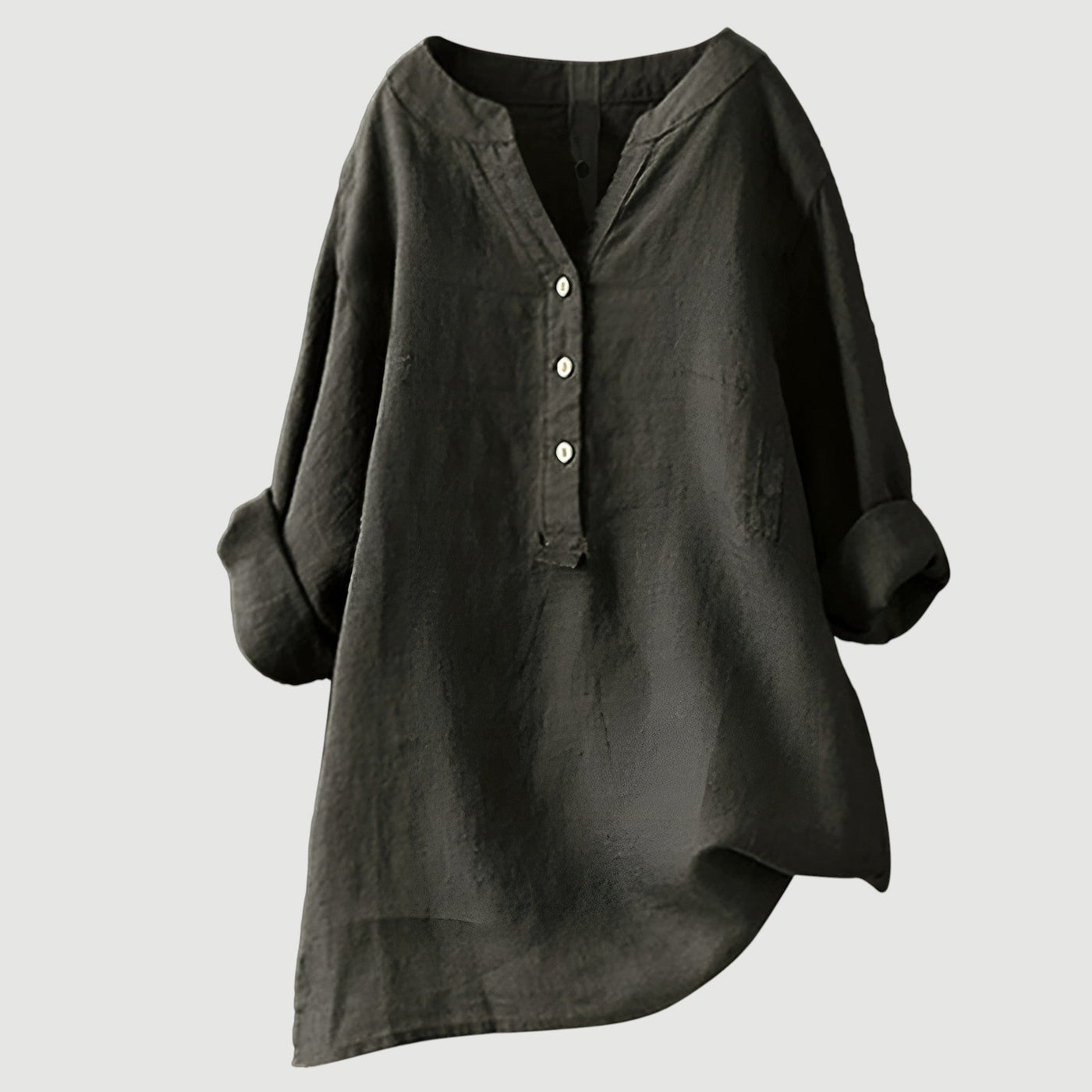Nordvaro Breathable and comfortable linen shirt with buttons