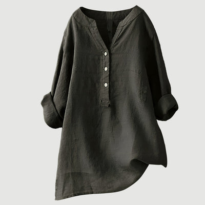 Nordvaro Breathable and comfortable linen shirt with buttons