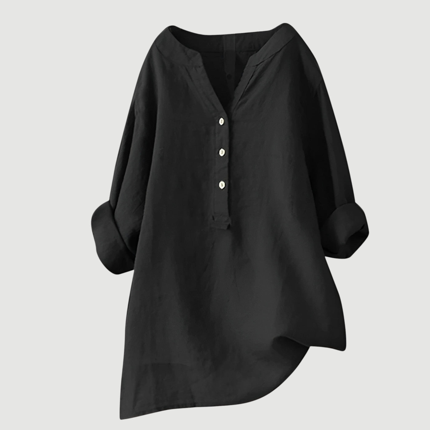 Nordvaro Breathable and comfortable linen shirt with buttons