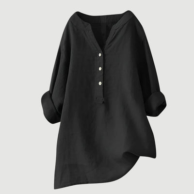 Nordvaro Breathable and comfortable linen shirt with buttons